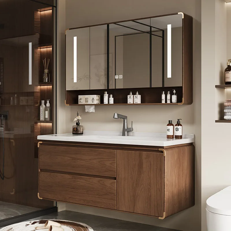 

Display Partitions Cupboard Organizer Storage Mirror Space Saver Drawers Paper Bathroom Cabinet Modern Gabinete Home Furniture