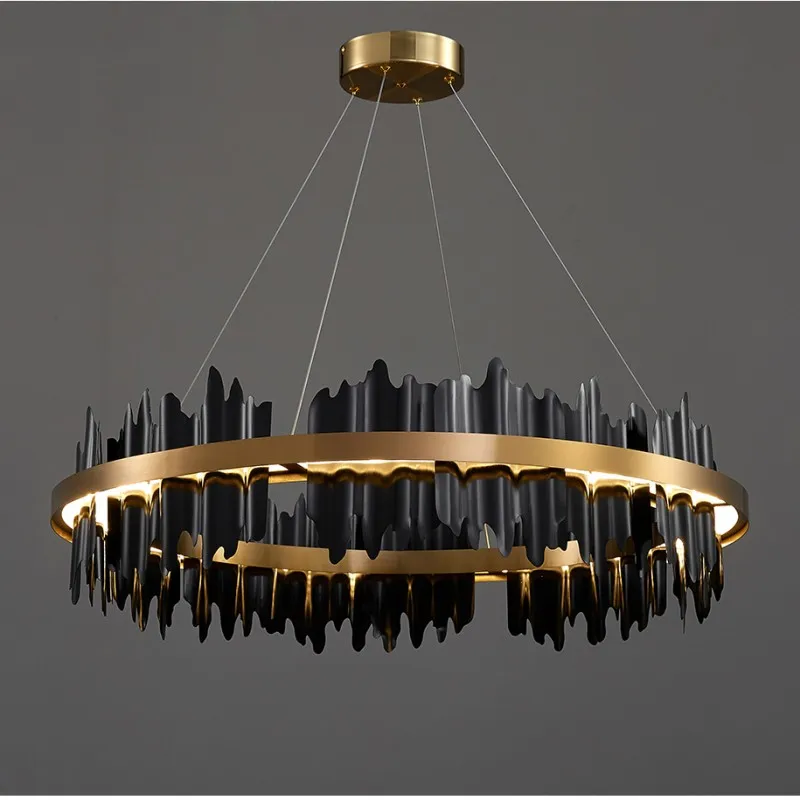 Modern Led Chandelier For Living Room Round Hanging Lamp Luxury Home Decoration Light Fixtures Dining Room Bedroom Led Lighting