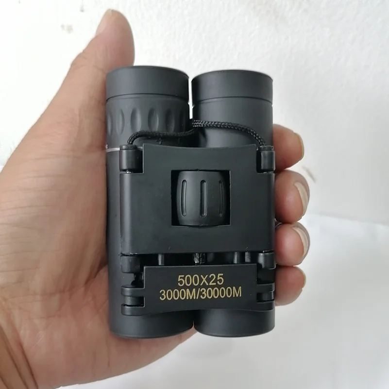 500X25  Powerful Binoculars Outdoor Long Range Portable Monocular FMC Optics High Low Light Night Vision Camping Travel