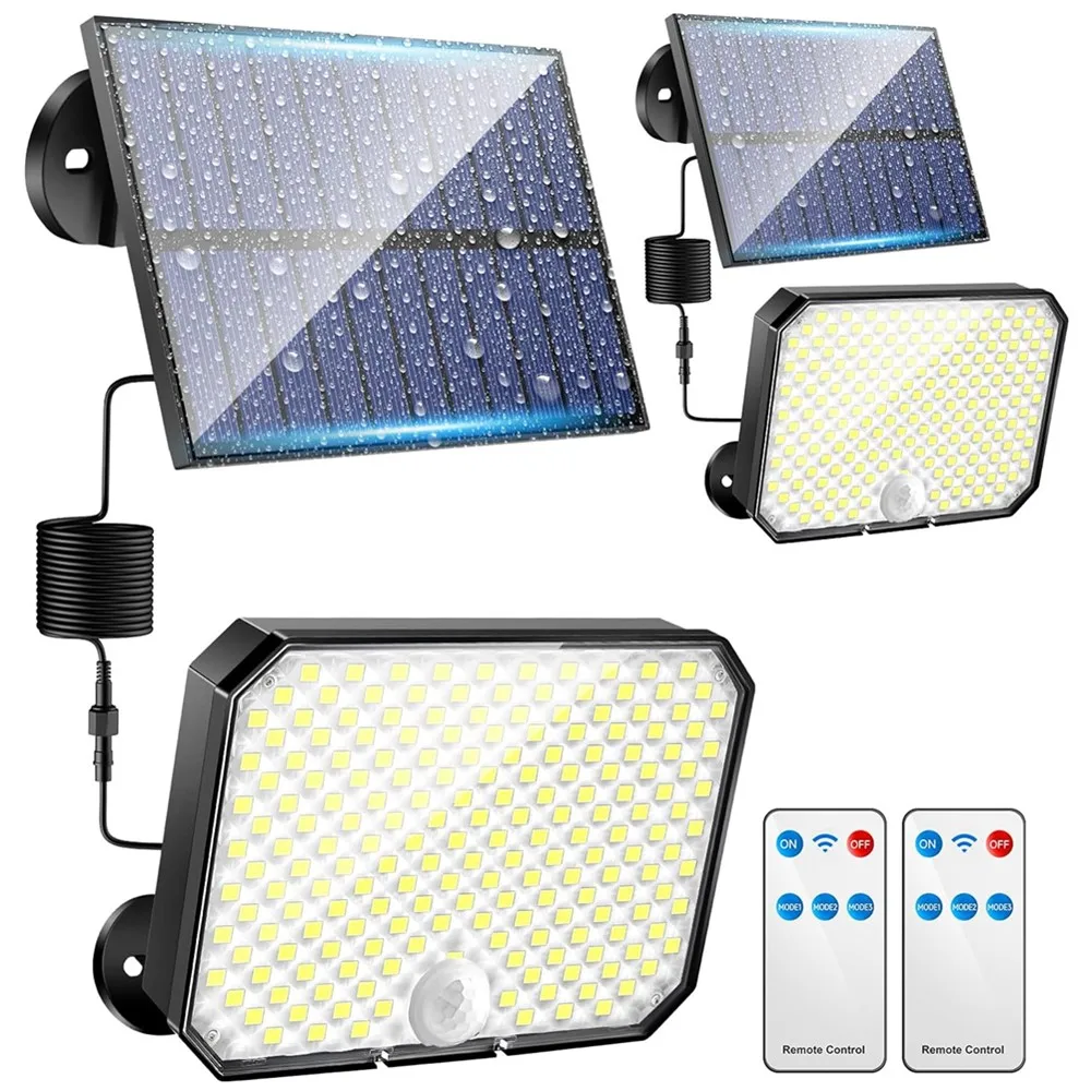 

Nice 1/2PCS Solar Solar Security Lights With Motion Sensor 3 Modes Waterproof Split Solar Flood Wall Lights For Outside Patio, Y