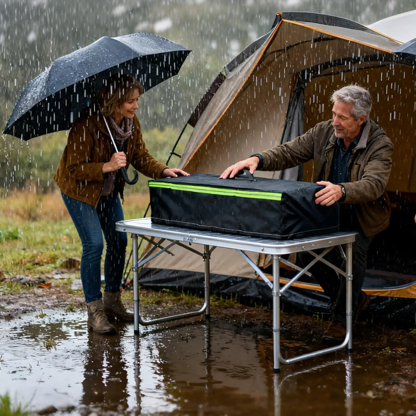 

Outdoor Fire Pit Cover Waterproof Windproof Oxford Cloth Rectangle Fire Table Cover for Garden Backyard Farm Pathway Driveway