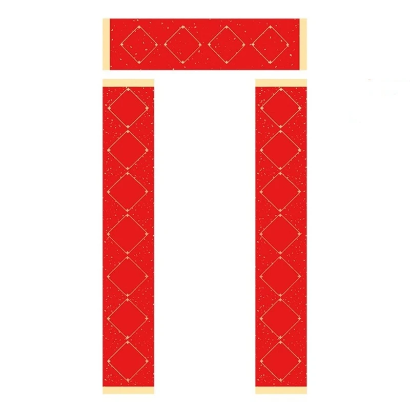 5 개/갑 붉은 캘리그라피 쌀 종이 빈 봄 축제 커플 종이 키트