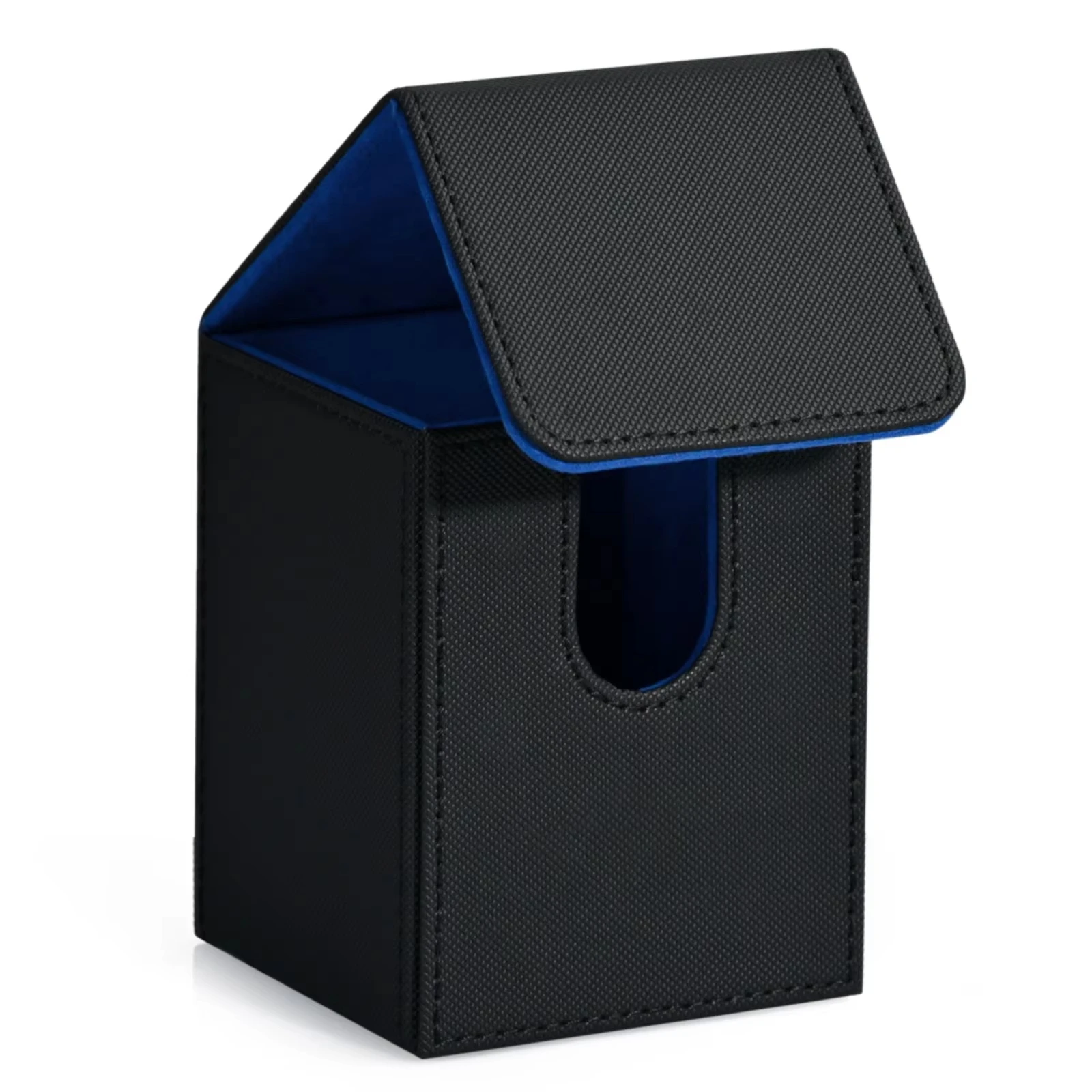 Card Deck Box,Card Storage Box holds 100+ Single Sleeved Cards, PU Leather Magnetic Closure for Magic cards TCG cards