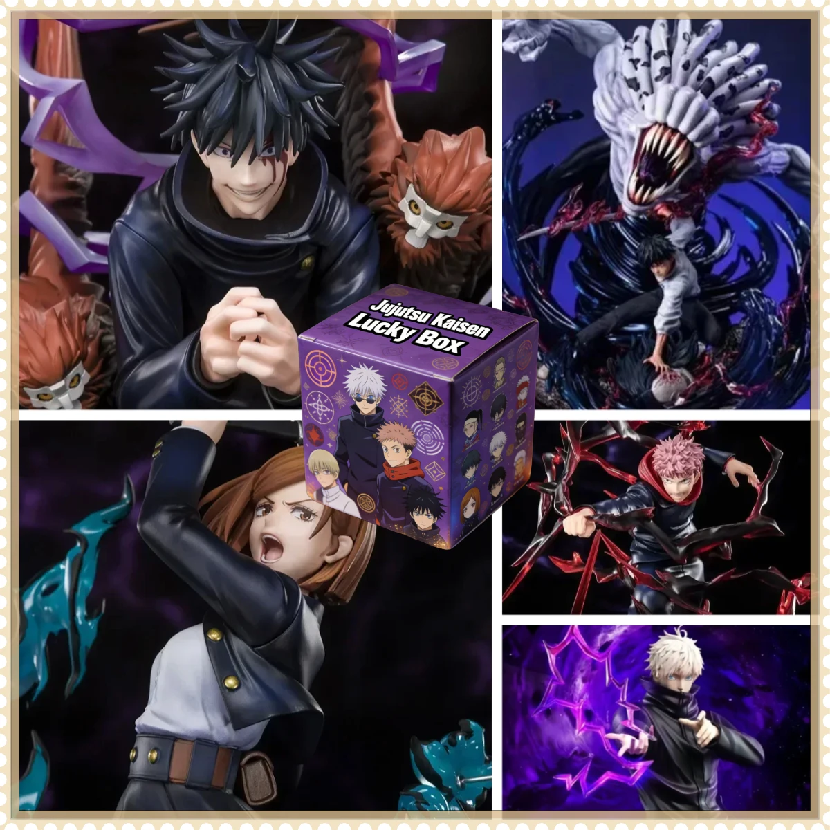 

Jujutsu Kaisen Action Figure Gift Mystery Box Surprise Yuji Gojo Satori Anime Figure Lucky Blind Box Desktop Decoration