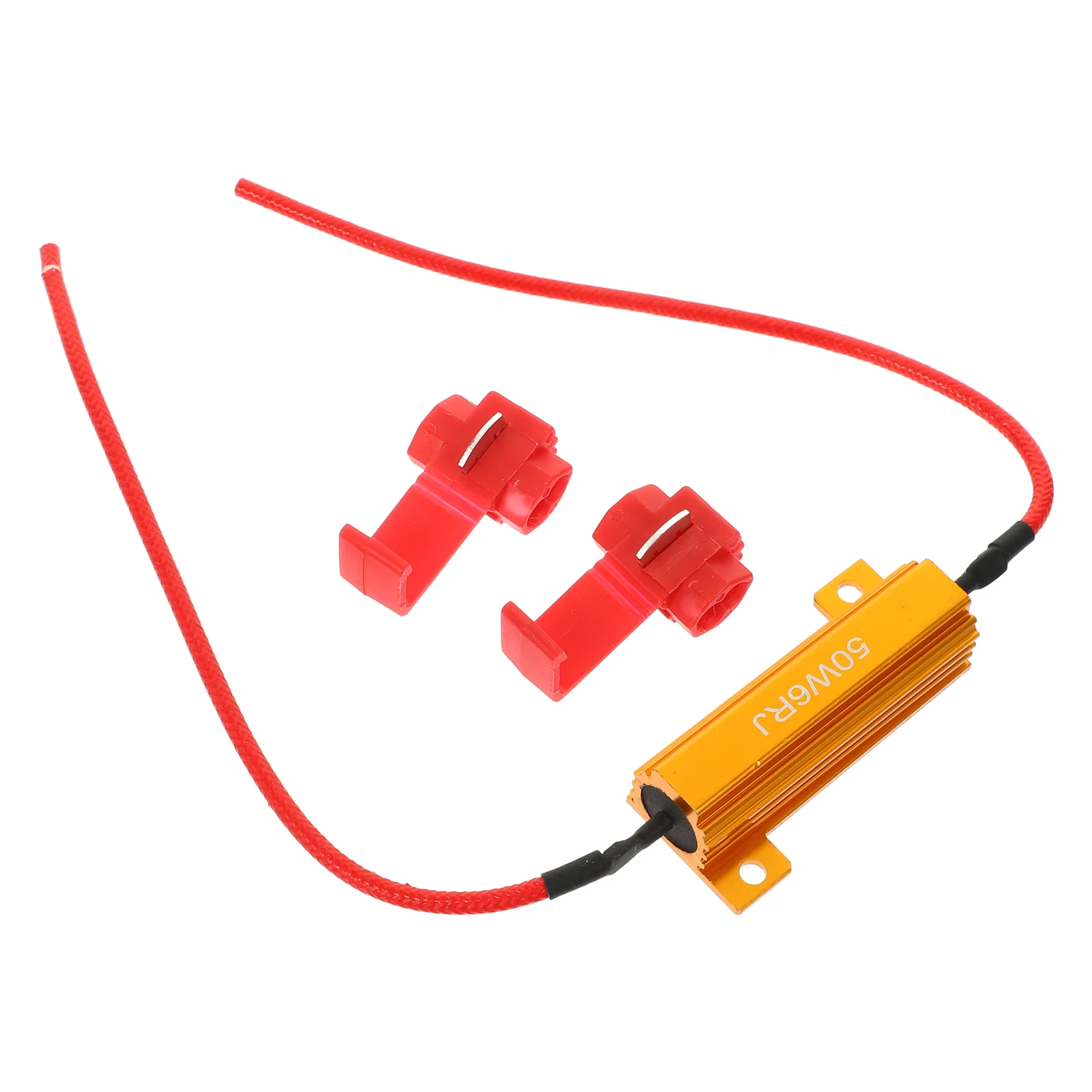 

50W 6-Ohm Aluminum Resistor for LED Turn Signal Car Load Resistors Automotive Circuit Protection Teaching Equipment