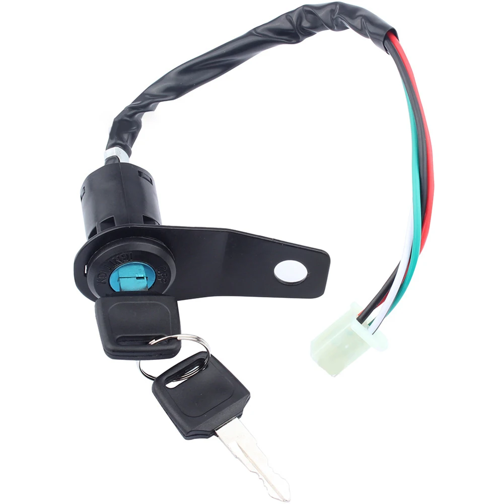 1 Juego de llave de bloqueo de interruptor de encendido de motocicleta con soporte, la mayoría de los accesorios de motocicleta de 50cc, 90cc, 110cc y 150cc