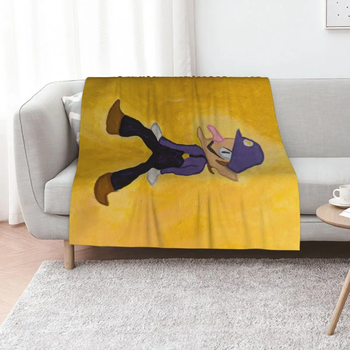 Bold and Waah Paint on Canvas Throw Blanket For Decorative Sofa Soft Beds Thin Thins Flannels Custom Blankets