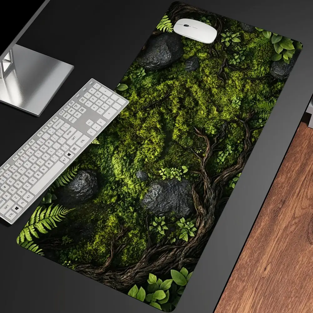 Bryophyte Forest Ground Mousepad Pc Accessories Desk Interior Gaming Mats Playmat Carpet Mouse Mat Office Decor Gamer Decoration