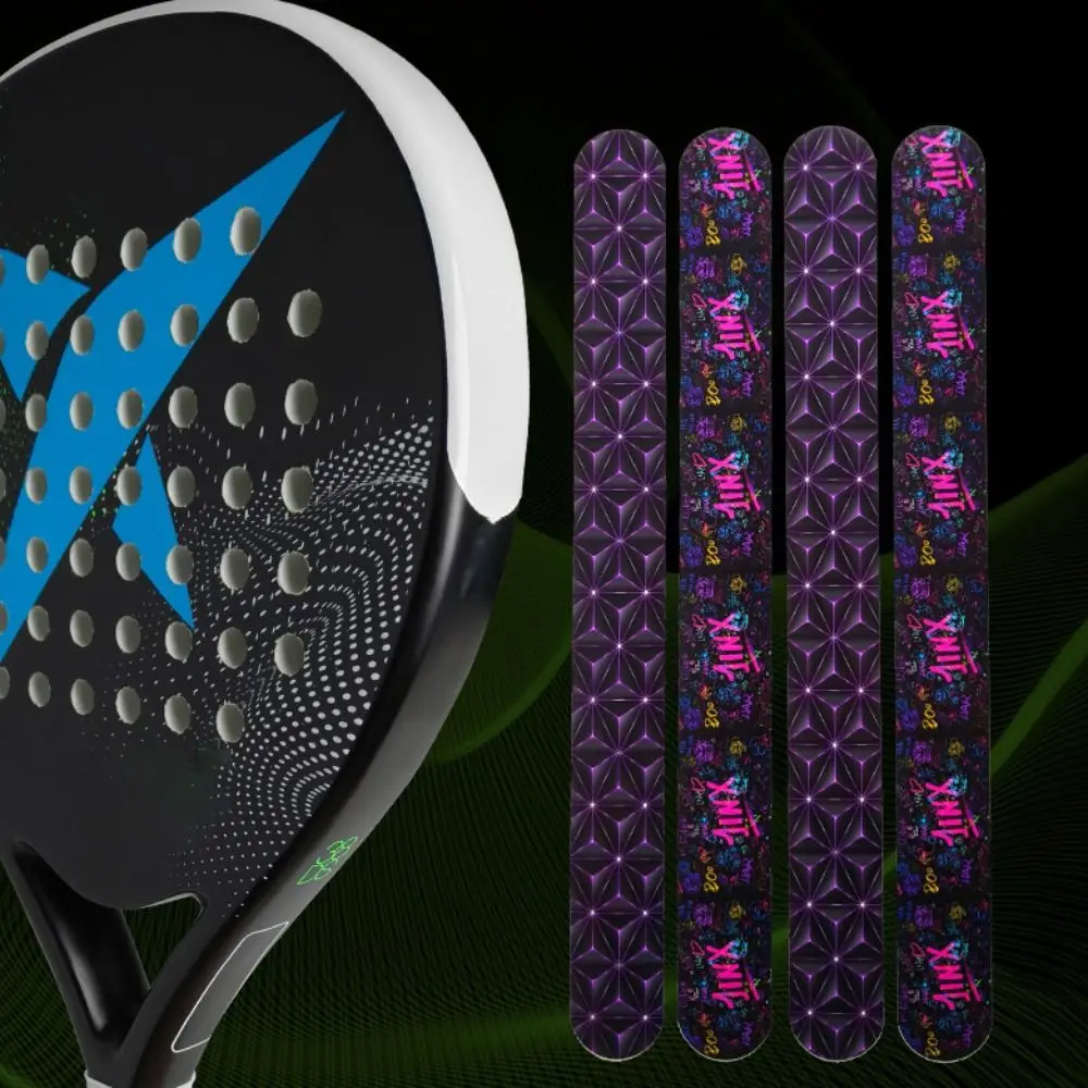 Shock Absorption Padel Racket Protection Tape Scratch-proof Reduce Friction Paddle Head Edge Sticker High Elasticity Anti-fall
