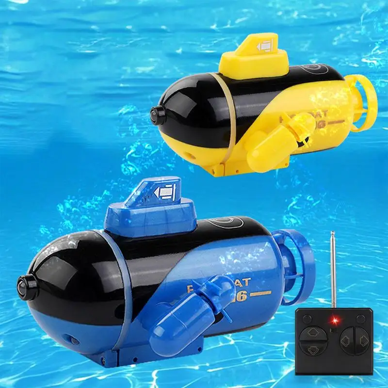 Remote Control Boat Kids Waterproof Rechargeable RC Submarine Model Electronic Water Toy Mini Speed Boat Children Birthday Gifts