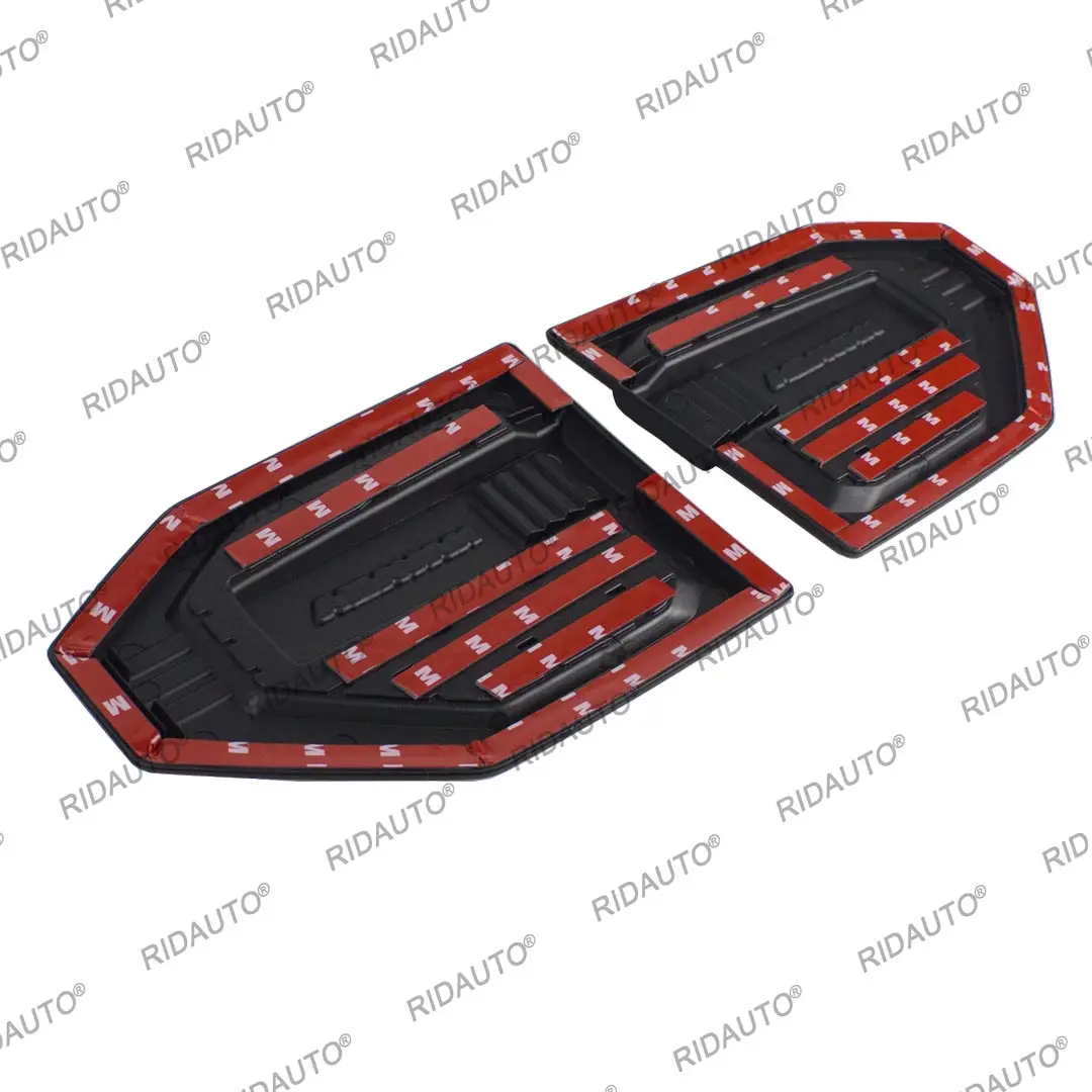 Decoration Side Vent Wind Cover Protection Molding Trim For NISSAN NAVARA 2021 2022 2023 2024 Carbon Fiber Style Sticker