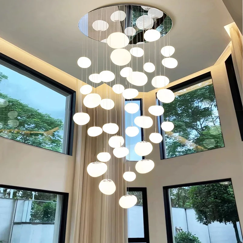 Modernos Lustres LED para Decoração de Casa, Luz Pingente, Lâmpadas, Suspensão, Iluminação Interior, Escadaria, Sala de Estar