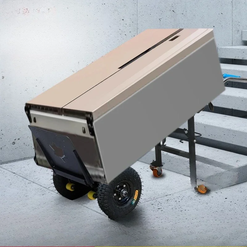 Electric crawler silent climbing machine, automatic tire truck to move up and down the stairs