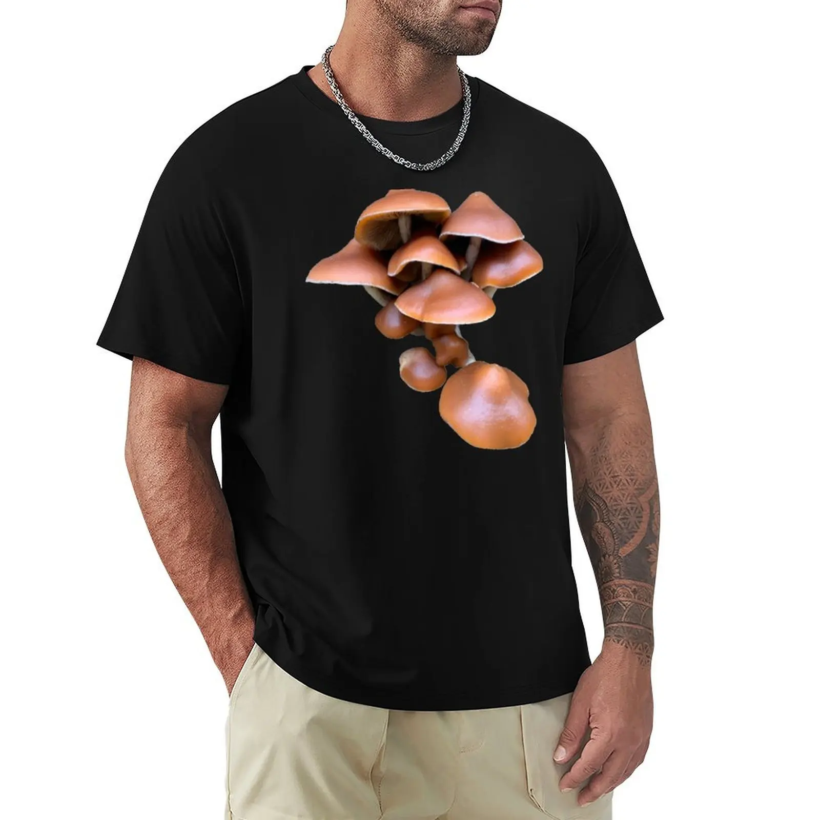 P. azurescens cluster T-Shirt Comfortable Basic Crew Neck Tee