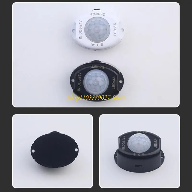 C4DF Small Motion Detection Switches Supporting 5V 12V 24V Power Input Abs Motion Detection Switches Suitable for Home Office