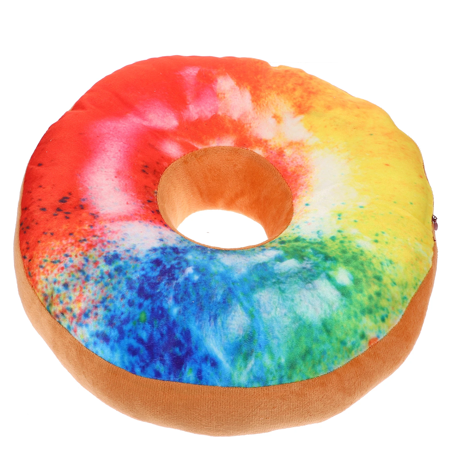 

Soft Chocolate Doughnut Shaped Hugging For Home Sofa Office Stuffed Simulation Throw Cartoon Stuffed Sleep Seat