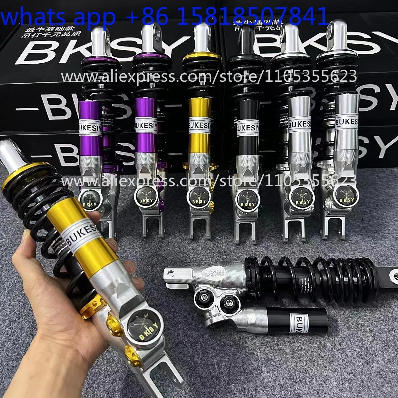 Second-generation inverted rear shock absorber, soft and hard adjustable polar core No. 9 modified universal rear shock absorber