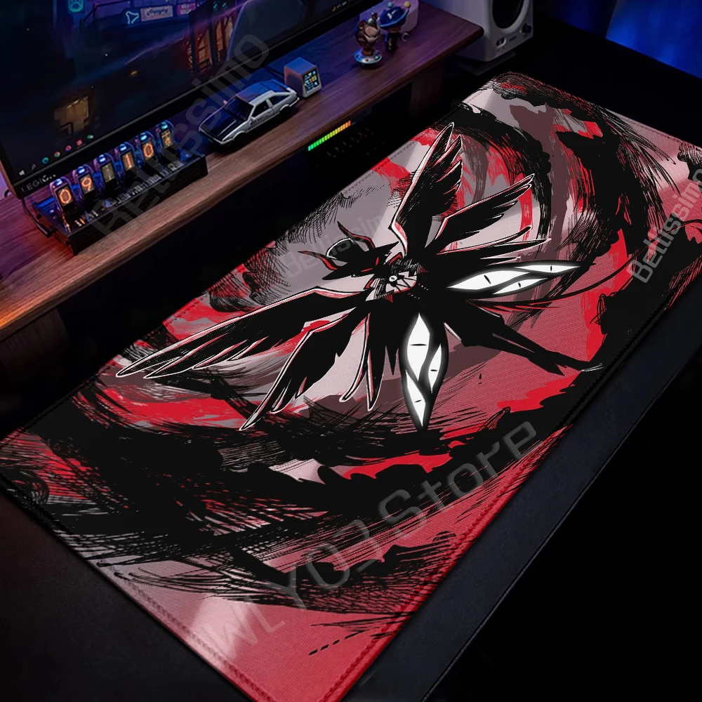 

XXL Mouse Pad Anime Hazbin Hotel Large Desk Mat Rubber Gamer Keyboard Extended Mousepad Gaming Accessories PC Cabinet Deskpad