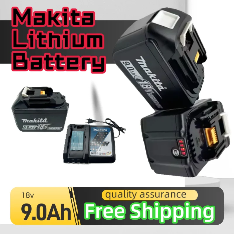 

100% оригинальный аккумулятор Makita 18 В, 9,0 Ач — подходит для серии BL1850B/BL1880 DDF487