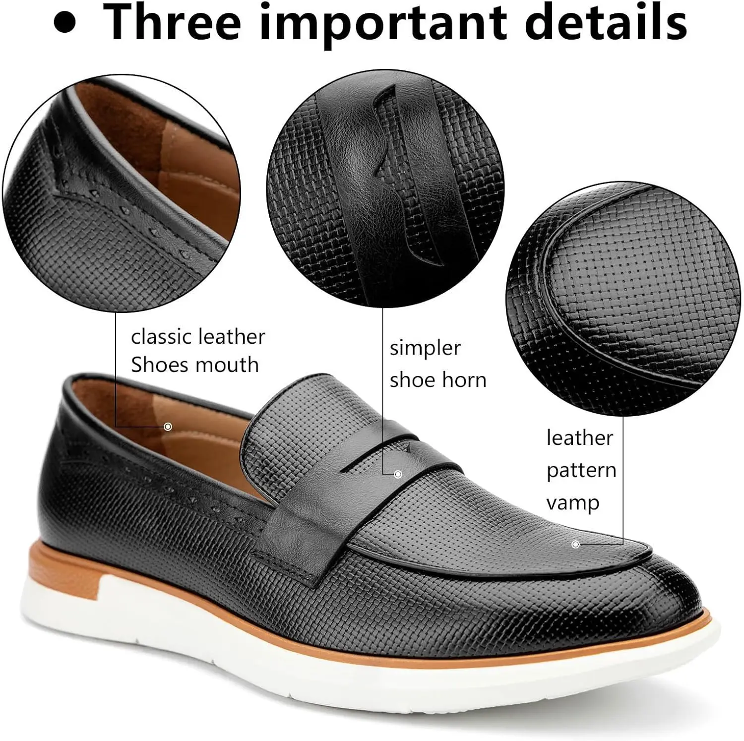 

Men's Classic Loafers Shoes Faux Leather Loafers Wedding Dress Shoes