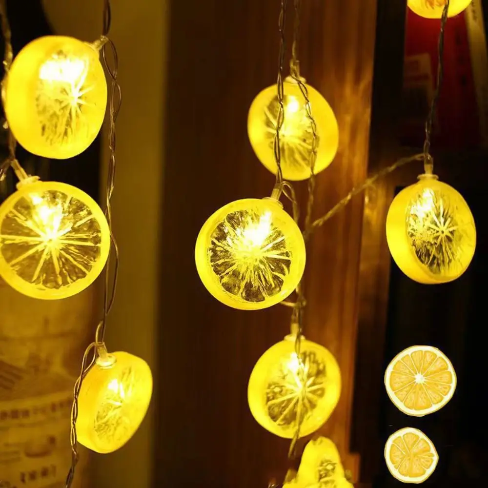 Romantico LED Limone String Light Appeso Ghirlanda impermeabile Luce Creativa Lucine artificiali Tende Natale