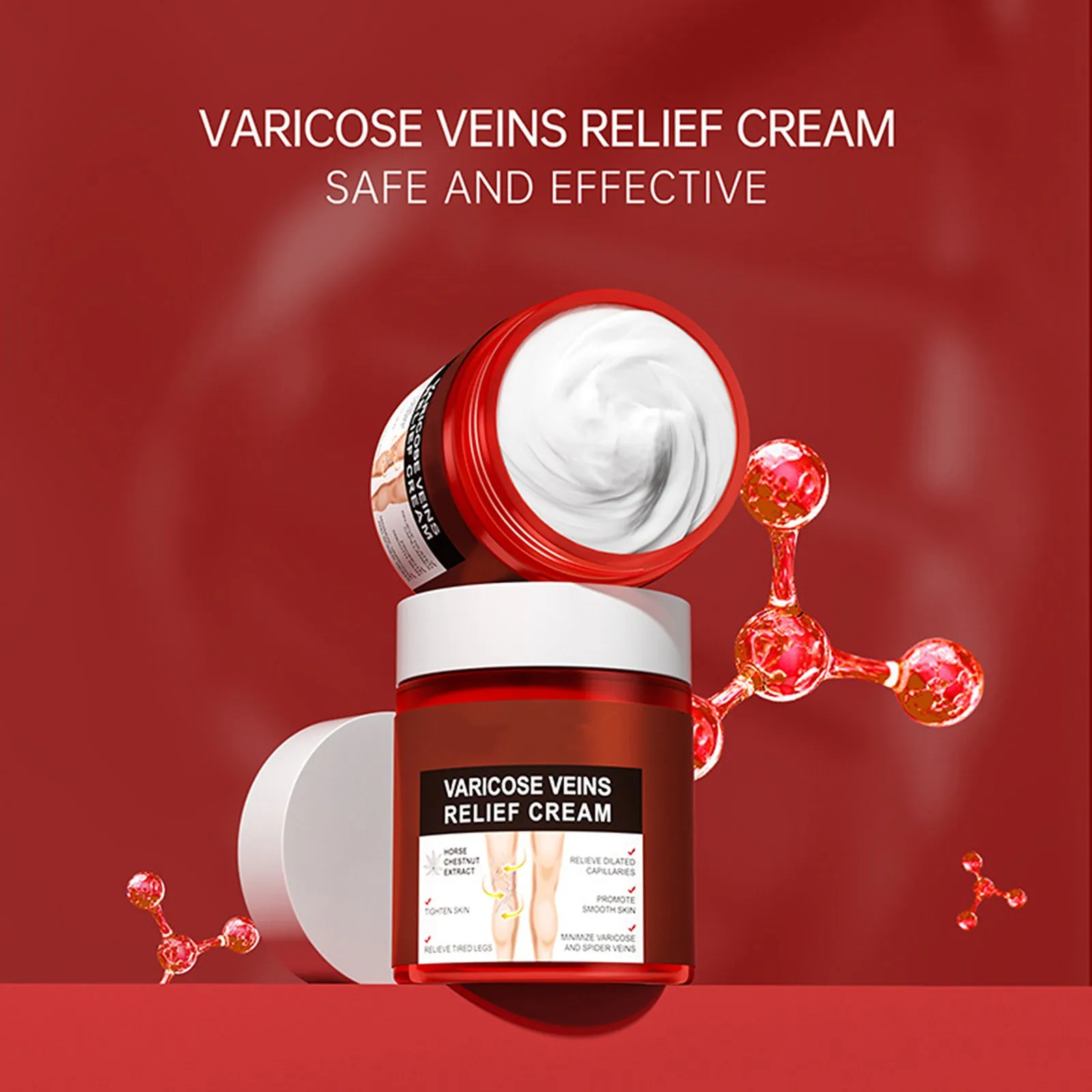 1/4 PCS Varicose Vein Relief Paste Improve Blood Circulations Spider Varicose Vein  For Tired Heavy Legs Fast Relief New