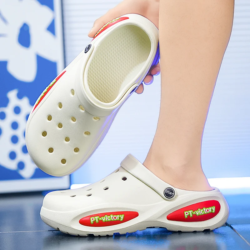 

Мужские сандалии на толстой подошве baotou, желтые пляжные сандалии на толстой подошве, для вождения, лето 2024