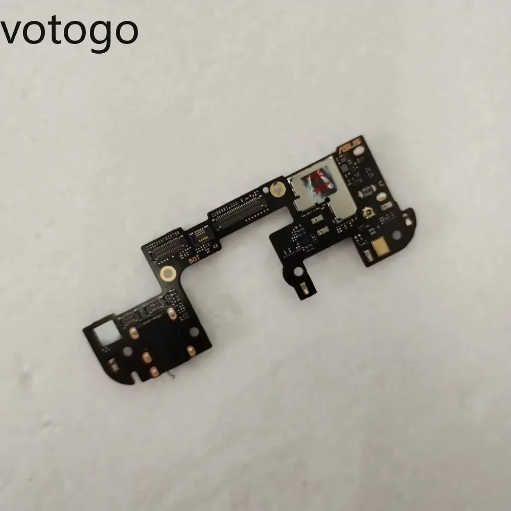 Original For ASUS ROG Phone 5 5S Pro 6 SIM Card Reader Small Board Slot IC Earphone Headset Holder Flex Cable ZS673KS Replace