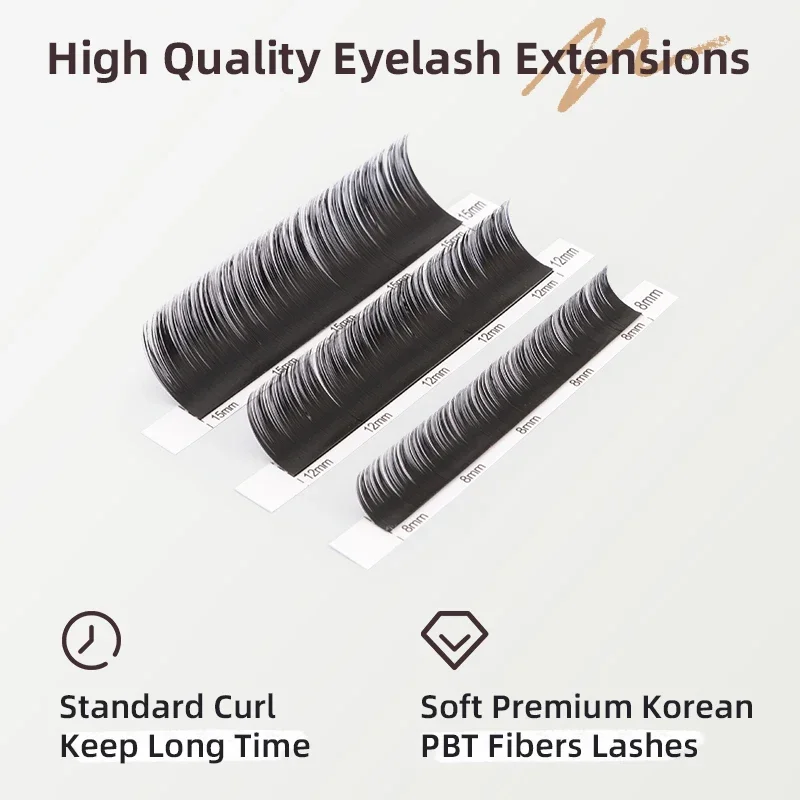 Sense Lashes 5pcs Eyelashes Extension Easy Fanning Eyelash Reusable Hand Making Fast Bloom Flowering Pre-bonded Lashes Volume