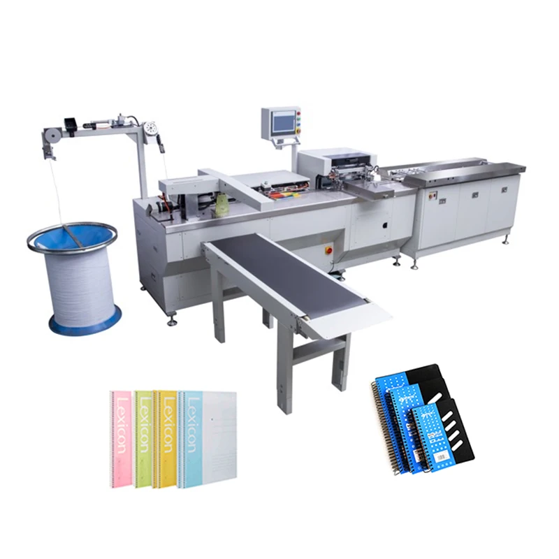 Semi Automatic Student Notebook Wire Book Binder Machine Metal Loop Single Coil Exercise Books Calendar Spiral Binding Machine