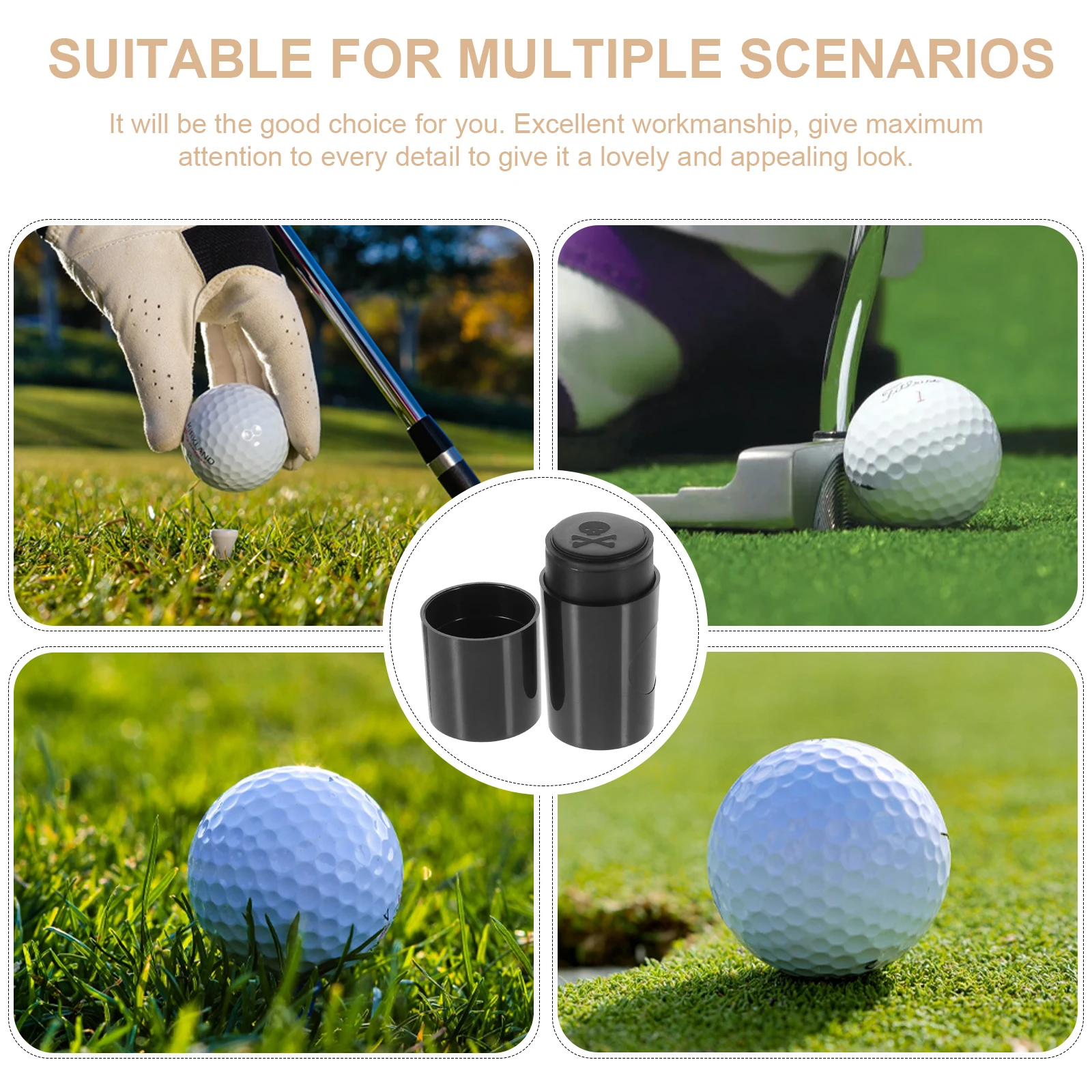 

Golf Ball Stamper Marker Plastic Seal Tool for Balls Reusable Portable Creative Useful Dog Paw Golf Learner Gift
