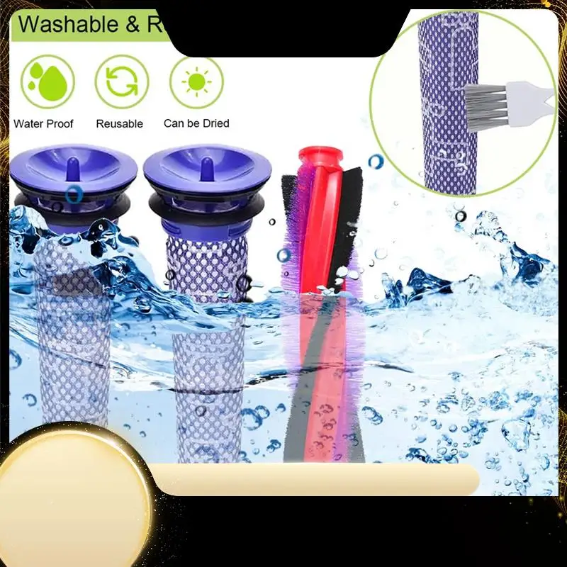 

X40A_XA-1 Set Roller Brush Hepa Filters For Dyson V6 DC59 DC62 SV03 Vacuum Cleaner Accessories