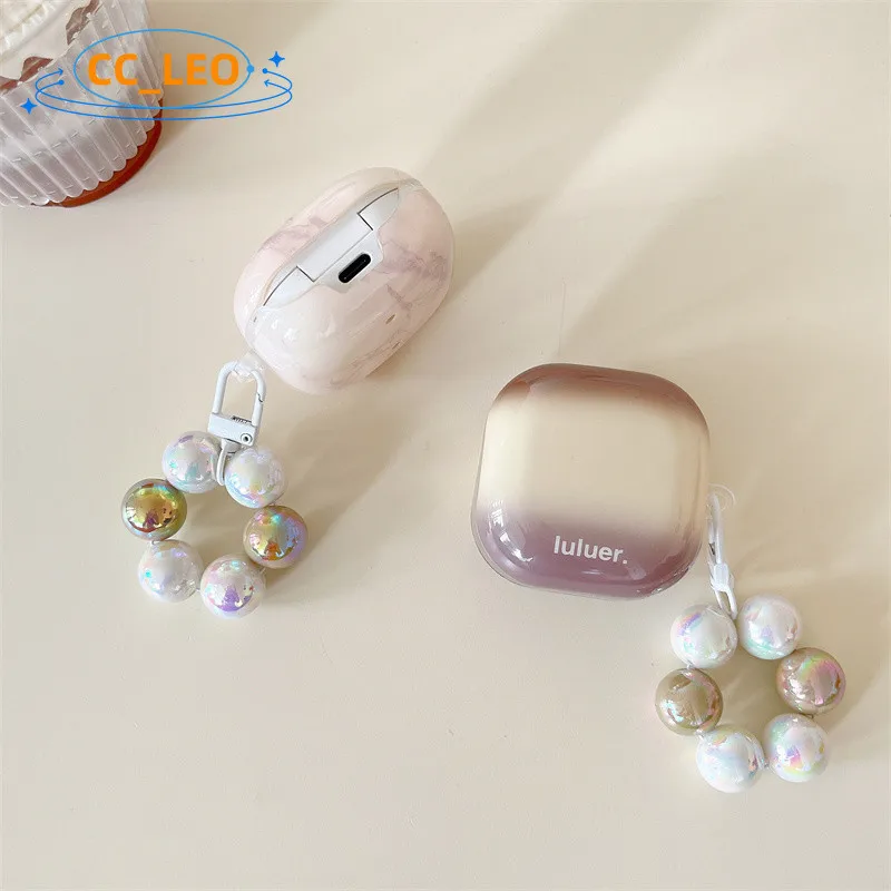 حافظة لهاتف Samsung Galaxy Buds Core / Buds FE، حافظة لطيفة على شكل سوار ساحرة Samsung Galaxy Buds2 Pro، حافظة ناعمة شفافة