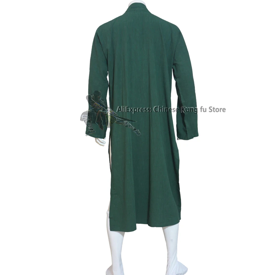 Custom Thick Cotton Buddhist Shaolin Monk Robe Martial arts Kung fu Suit Meditation Dress 20 Colors