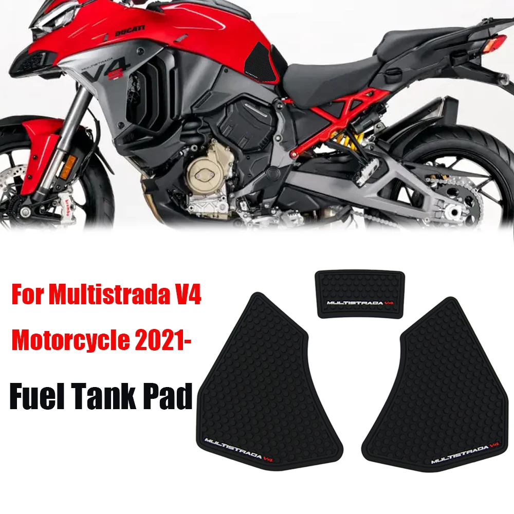 

For Ducati Multistrada V4 S V4s 2021-2025 Motorcycle Accessories Tank Pad Rubber Anti-slip Scratch-resistant Protector Sti