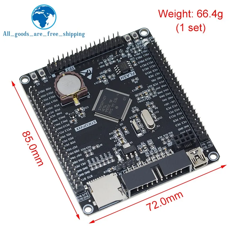 Imagem -04 - Placa de Desenvolvimento Stm32f407vet6 Cortex-m4 Stm32 Aprendizagem do Sistema Mínimo Board Arm Núcleo Board