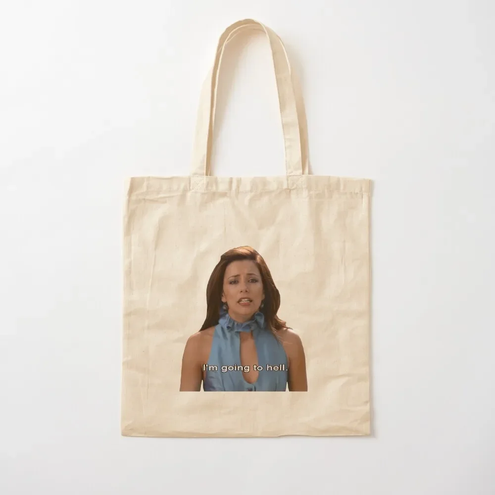 

Gabrielle Solis meme I'm going to hell Tote Bag Custom bag Cloth bag shopping trolley Shopper handbag