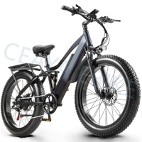 CMACEWHEEL TP26 Electric Bike 750W 48V 17Ah Adults 26 Inch Fat Tire E-Bike Hydraulic Brake E Mountain Bike, Dual Suspension