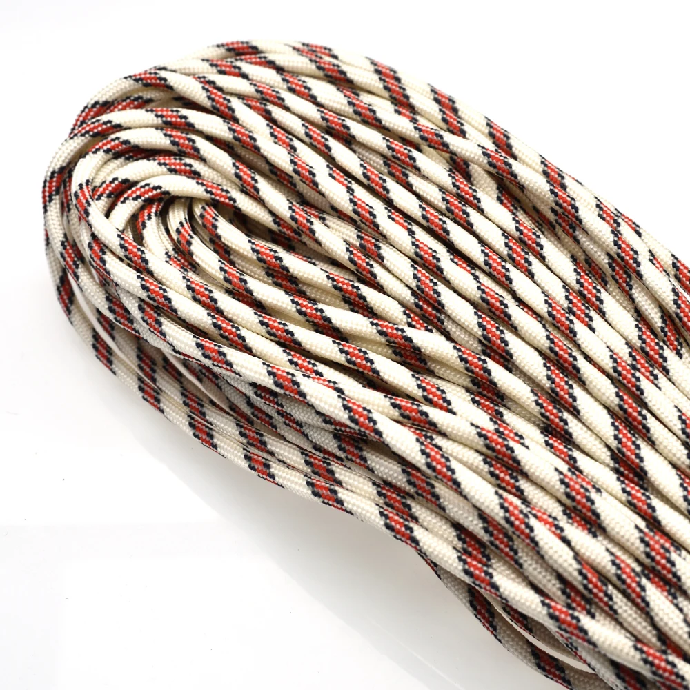 1pcs 100FT 550 Paracord Parachute Cord Lanyard Mil Spec Type III 7 Strand Core For Climbing Camping Buckles Bracelet