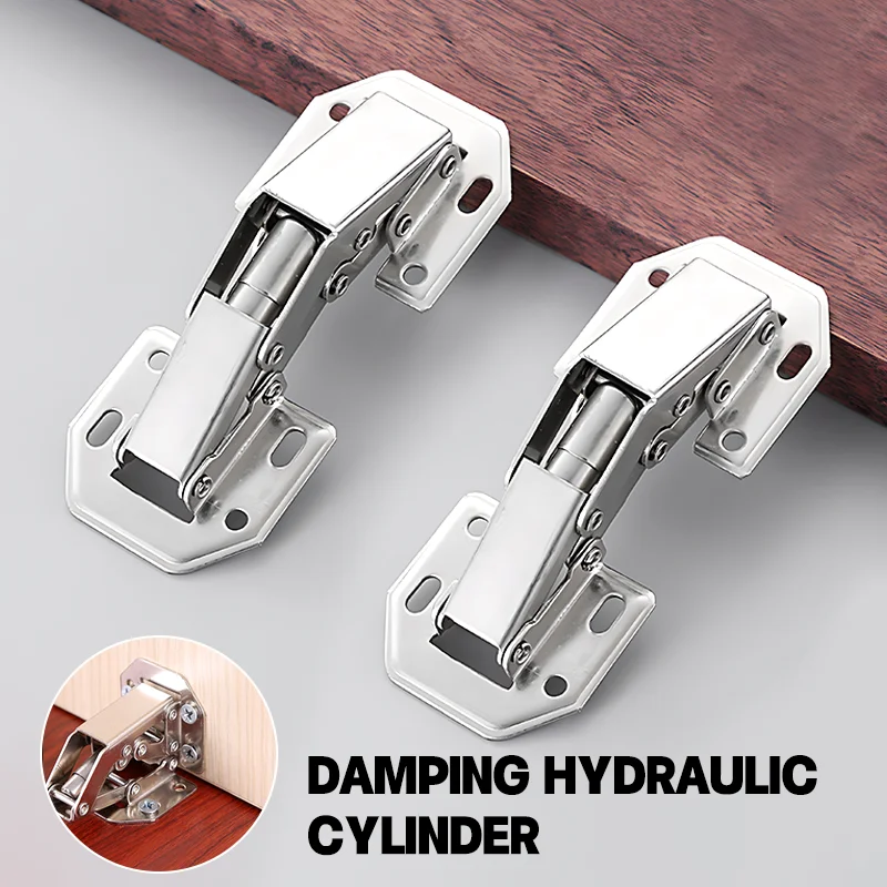 

10PCS Cabinet Hinges,90 Degree Soft Close Surface Mount Spring Frameless Concealed Cabinet Door Hinges for Cupboard,Easy Install