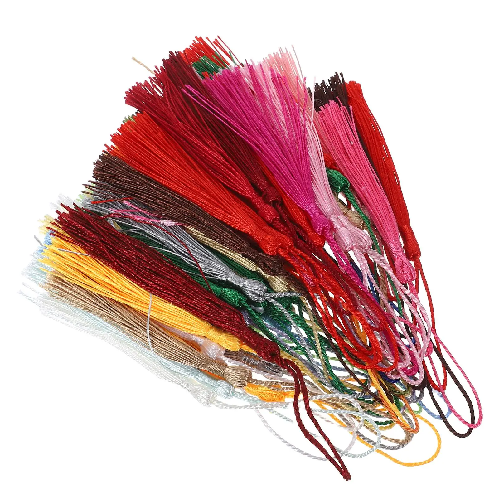 

Tassel Charm Chinese Knotted Tassels Silk Hanging Ears Souvenir Bookmarks DIY Craft