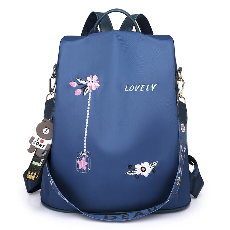 NEUE Mode Anti Diebstahl Frauen Rucksack Strapazierfähigen Stoff Oxford Schule Tasche Hübscher Stil Mädchen Schule Rucksack Weiblichen Reise Rucksack