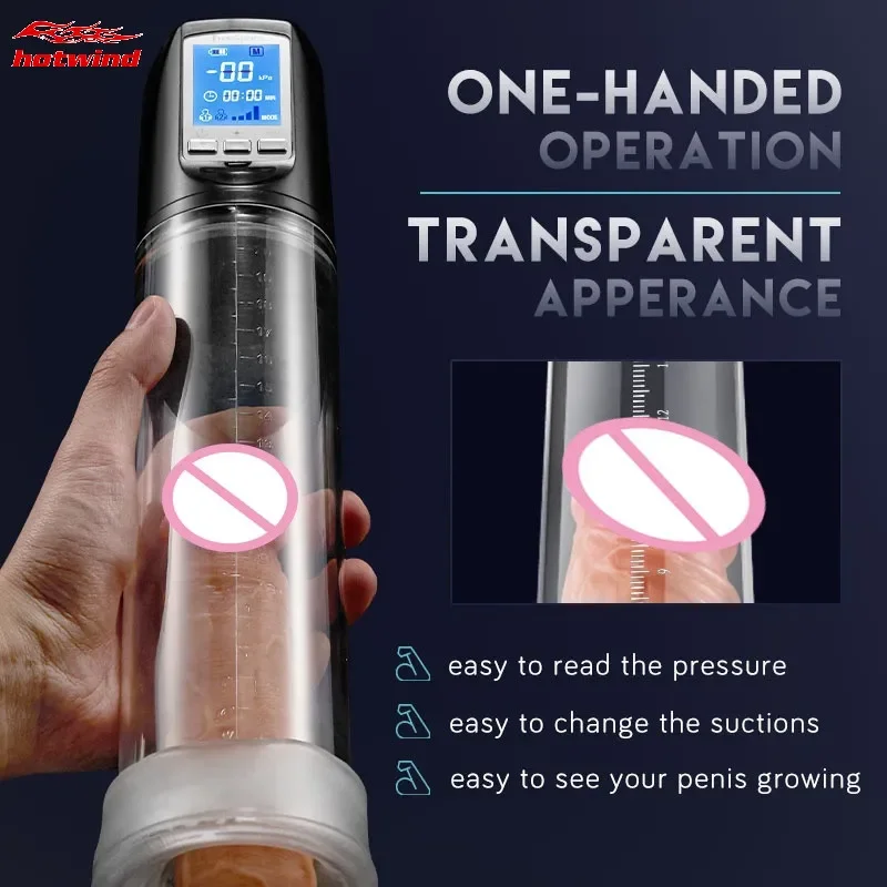 Automatic Electric Penis Pump For Penis LCD Vacuum Men Masturbator Male Enlargement Sexy Toys