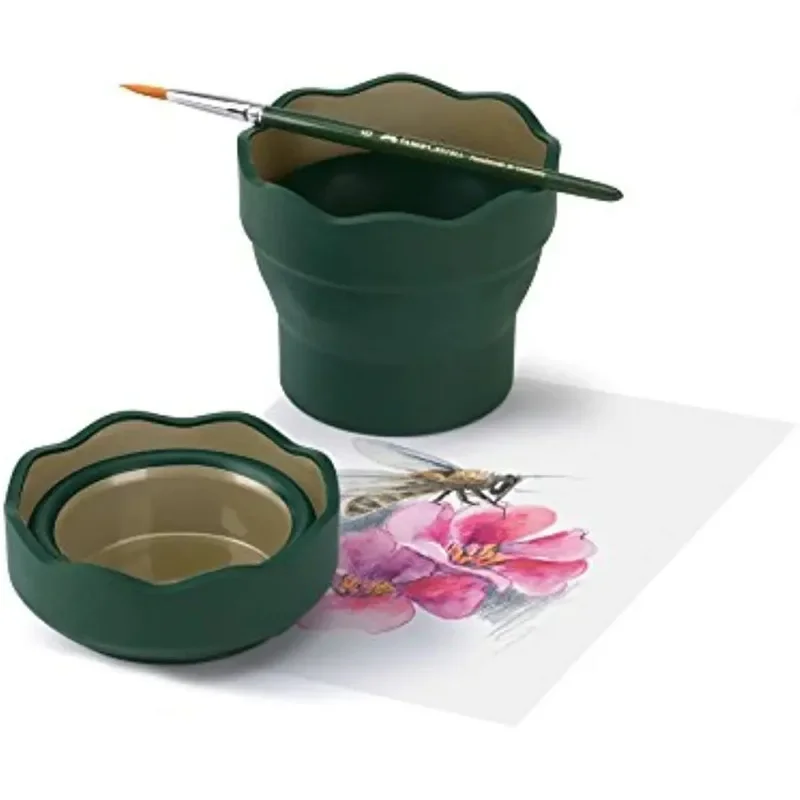 1PC Foldable and Portable Mini Water Bucket Pen Holder for Water Cup  Art Brush Specialized Telescopic Pen Holder