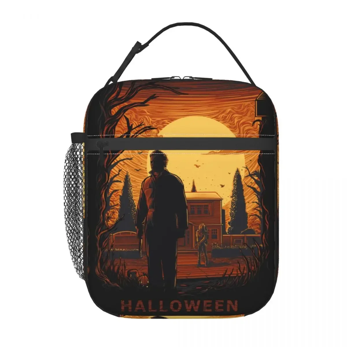 Knives Art Halloween Horror Movie Resuable Lunch Boxes Women Leakproof Cooler Thermal Food Insulated  Bag Kid