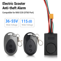 Electric Scooter 115dB Anti-Theft Alarm Detector Compatible for XT60 MAX-G30 Electric Scooter