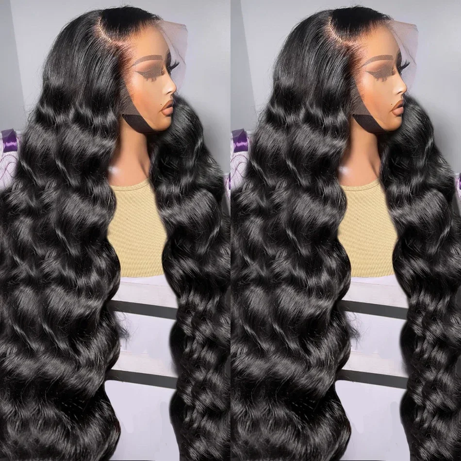 30 32 Inch Body Wave Lace Front Wig Gluless Human Hair Wigs 13x4 13x6 HD Transparent Lace Frontal Wig 5x5 Closure Wig