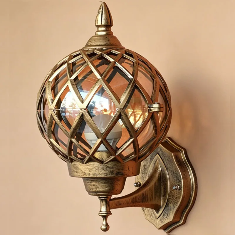 Retro Outdoor Wall Lamps Outdoor Courtyard Lighting Waterproof Landscape Light E27 Universal bulb outdoor lighting