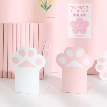 2 adet Yaratıcı Kedi Paw Kitap Ayracı Kawaii kaymaz Kitap Organizatör Masaüstü Kitap Desteği Kore Kırtasiye Okul Ofis Malzemeleri