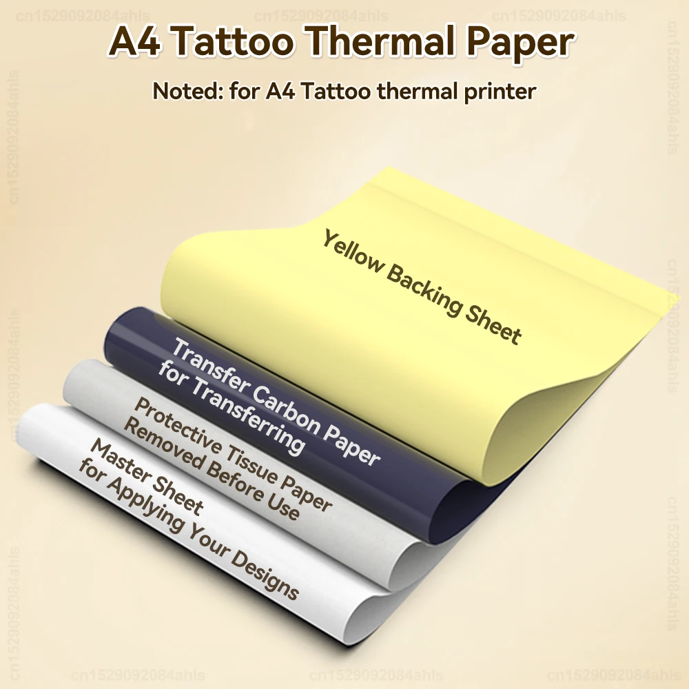 10Pcs Tattoo Transfer Paper A4 Tattoo Stencil carta termica fai da te Tattoo Pattern Copy Paper per forniture di macchine per il trasferimento di tatuaggi